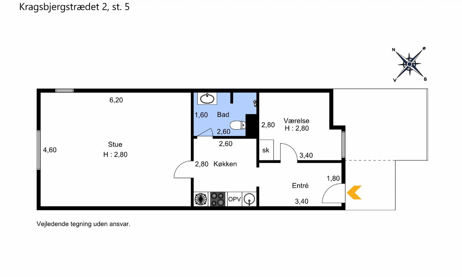 2-room apartment in Odense image 6