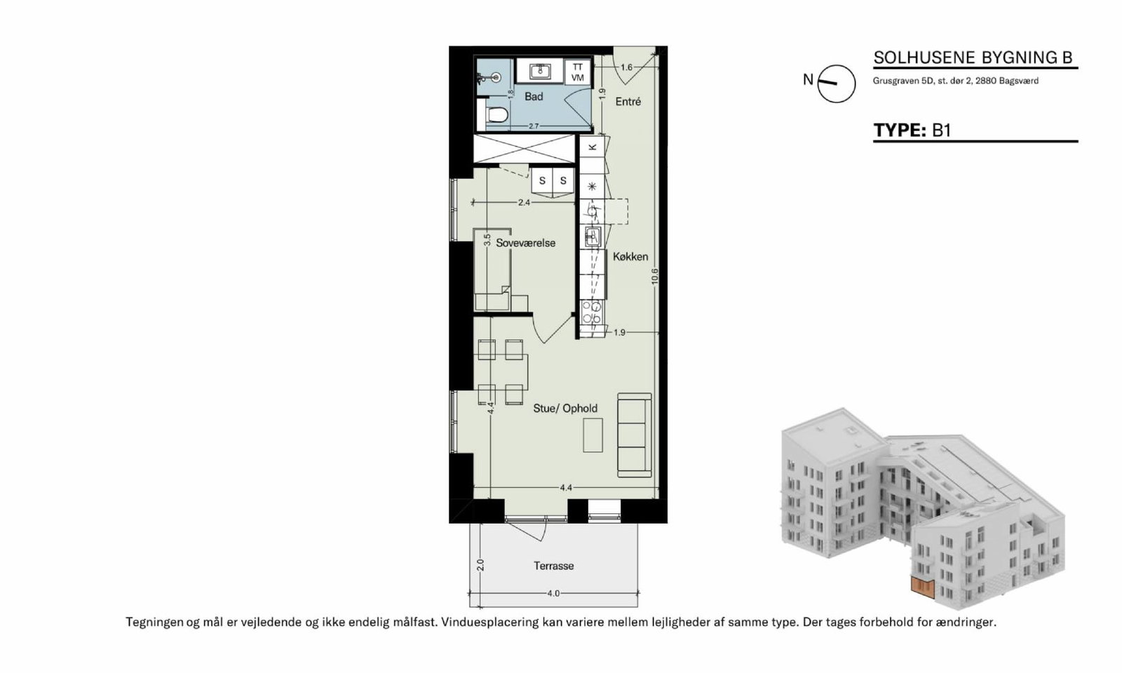 Grusgraven 5D, st. 2, Solhusene billede 6