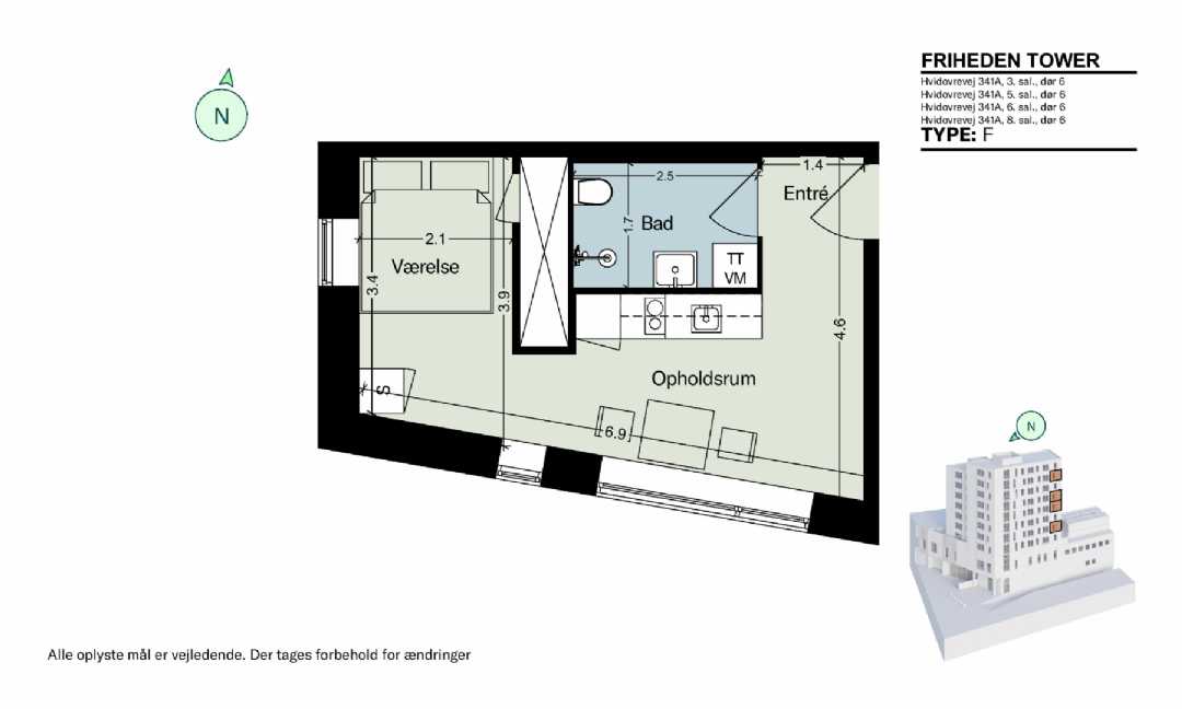 1-room apartment in Hvidovre image 3