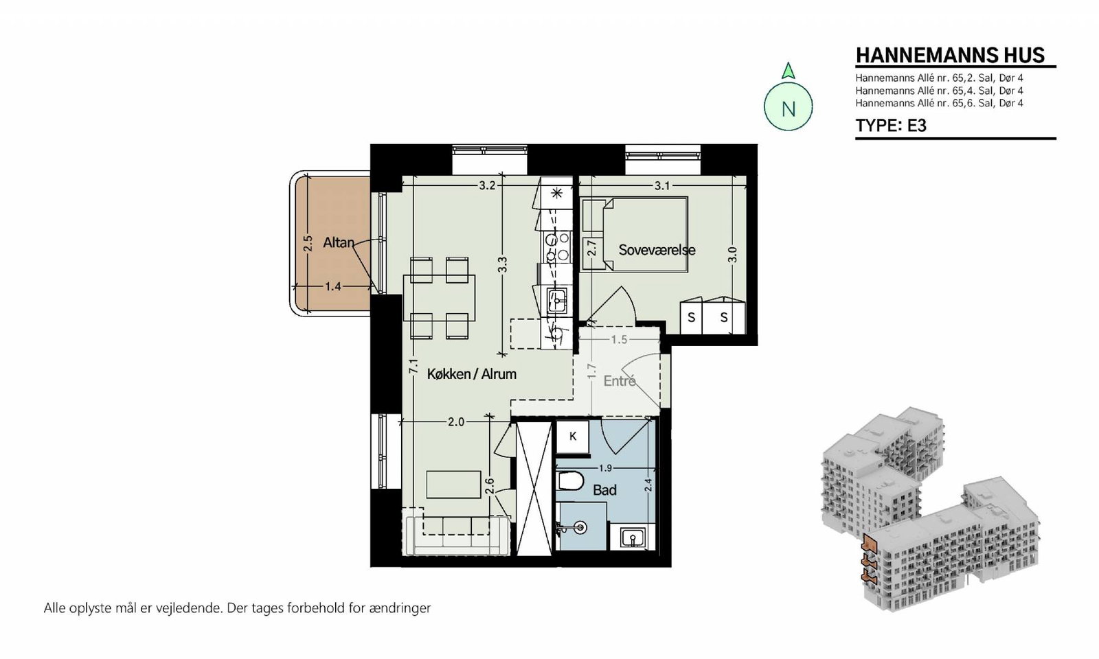 Hannemanns Allé 65, 6. 4, Hannemanns Hus billede 6