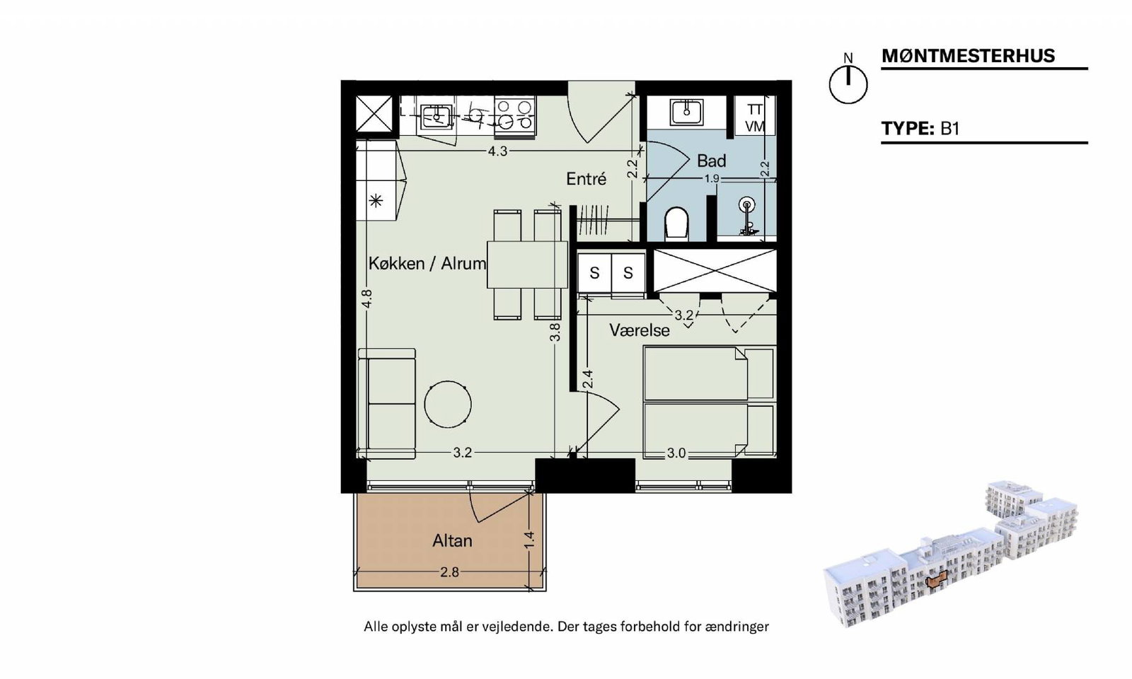 2-room apartment in København NV image 6