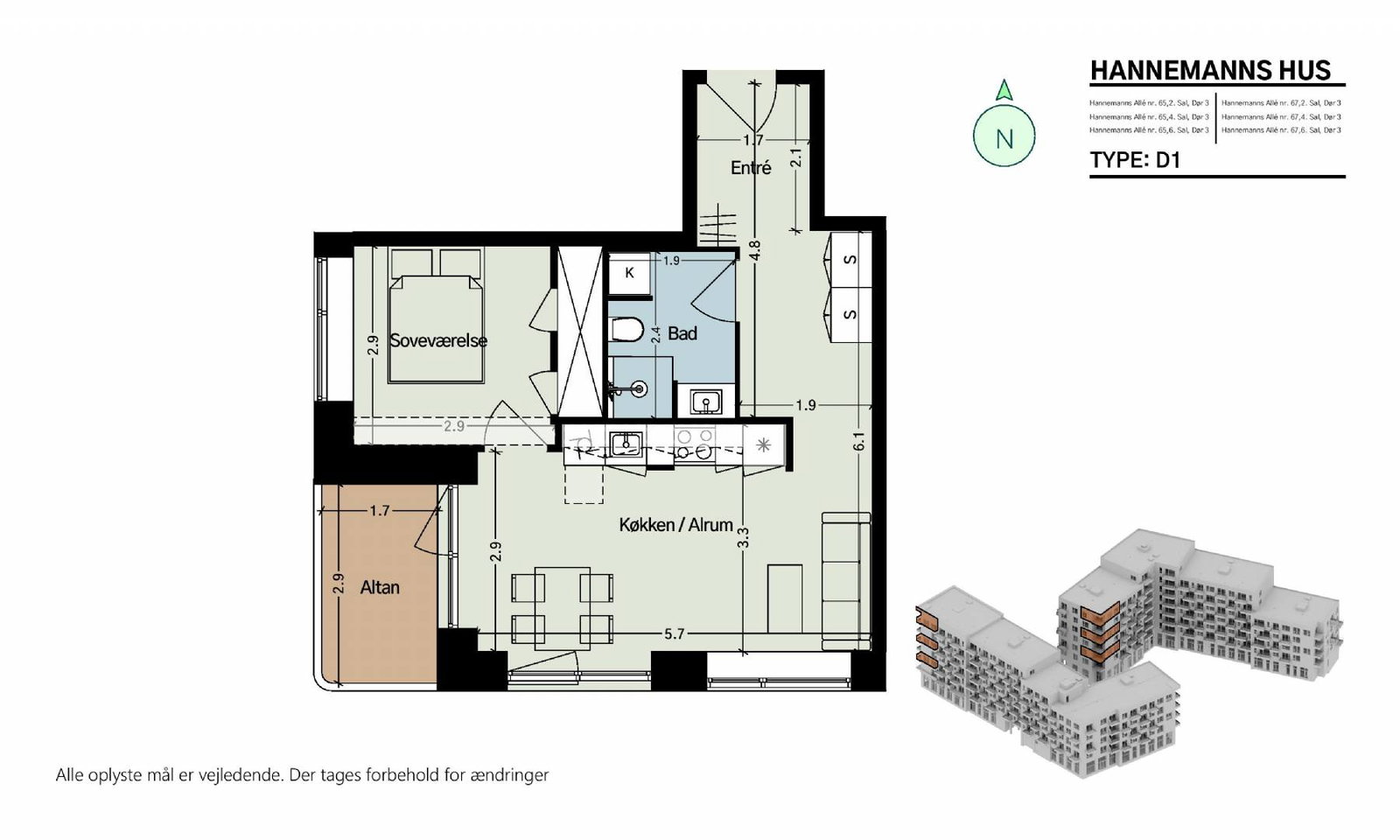 Hannemanns Allé 65, 4. 3, Hannemanns Hus billede 6