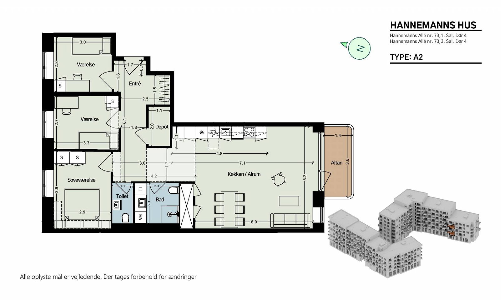 Hannemanns Allé 73, 3. 4, Hannemanns Hus billede 6