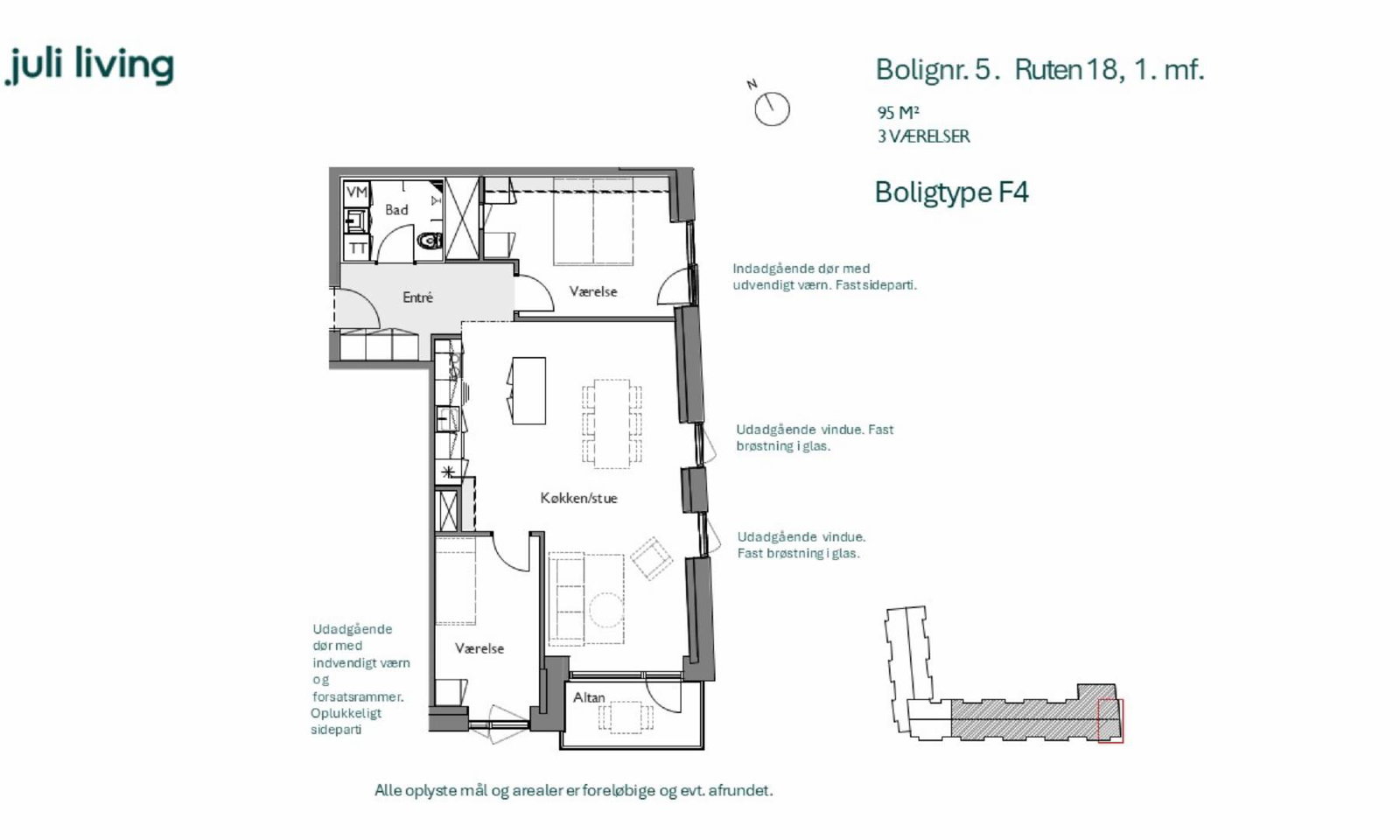 3-room apartment in Brønshøj image 6