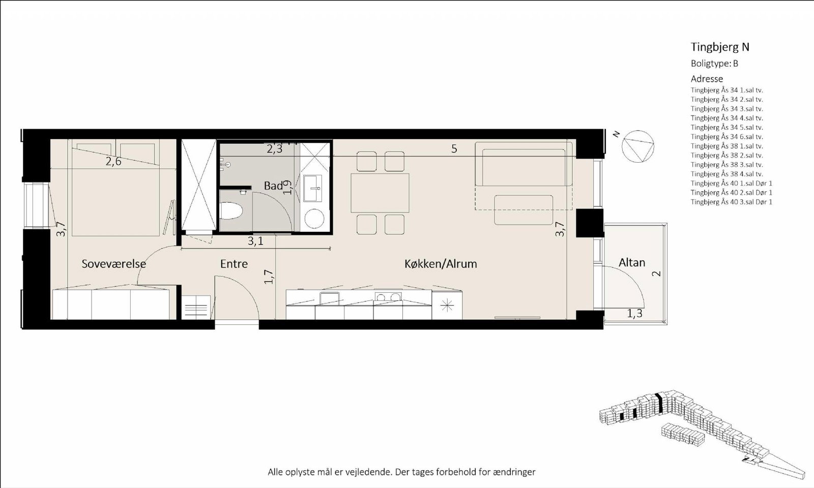 2-room apartment in Brønshøj image 6