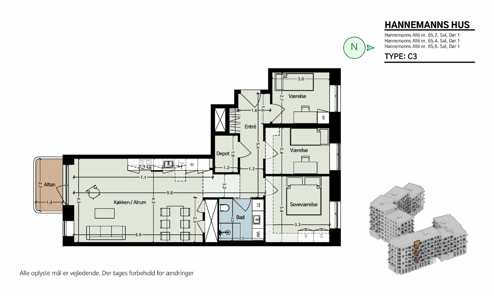Hannemanns Allé 65, 2. 1, Hannemanns Hus billede 6