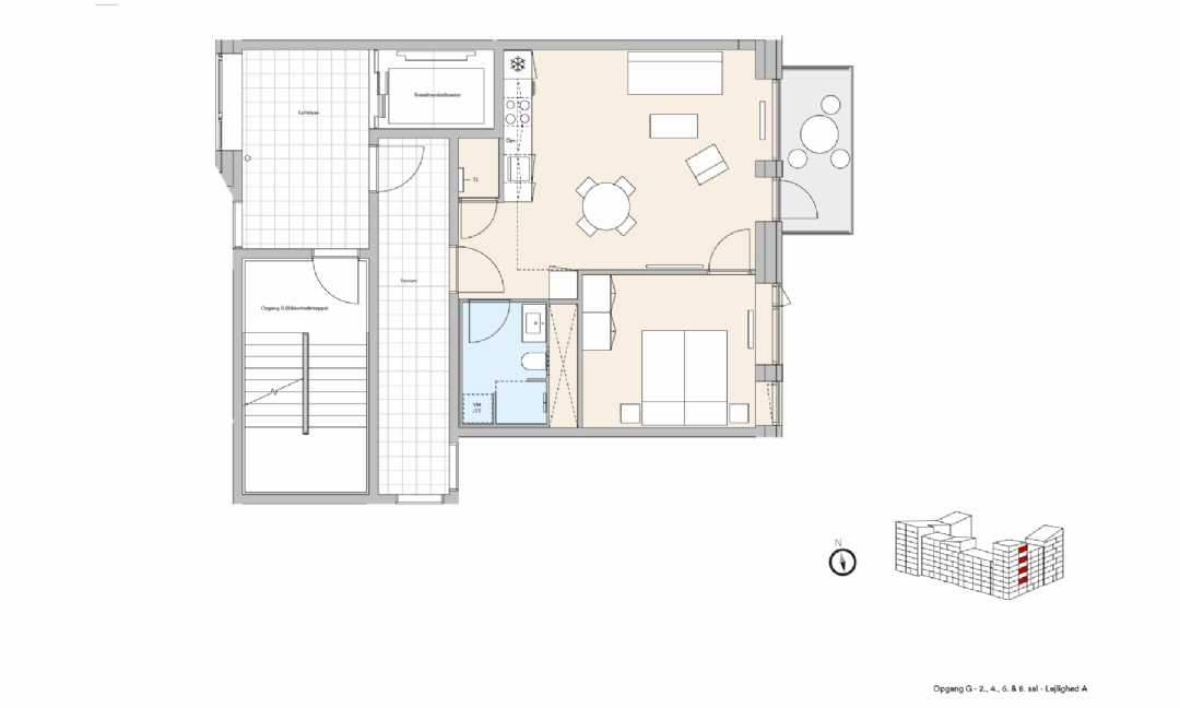 2-room apartment in København S image 3