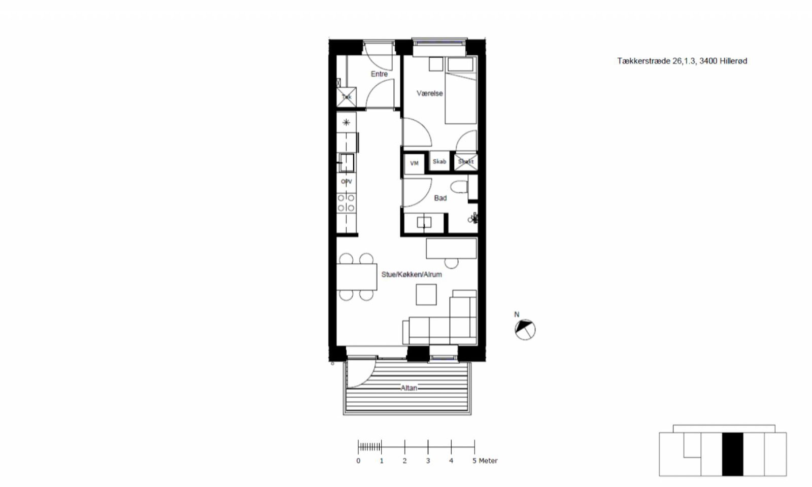 2-room apartment in Hillerød image 6