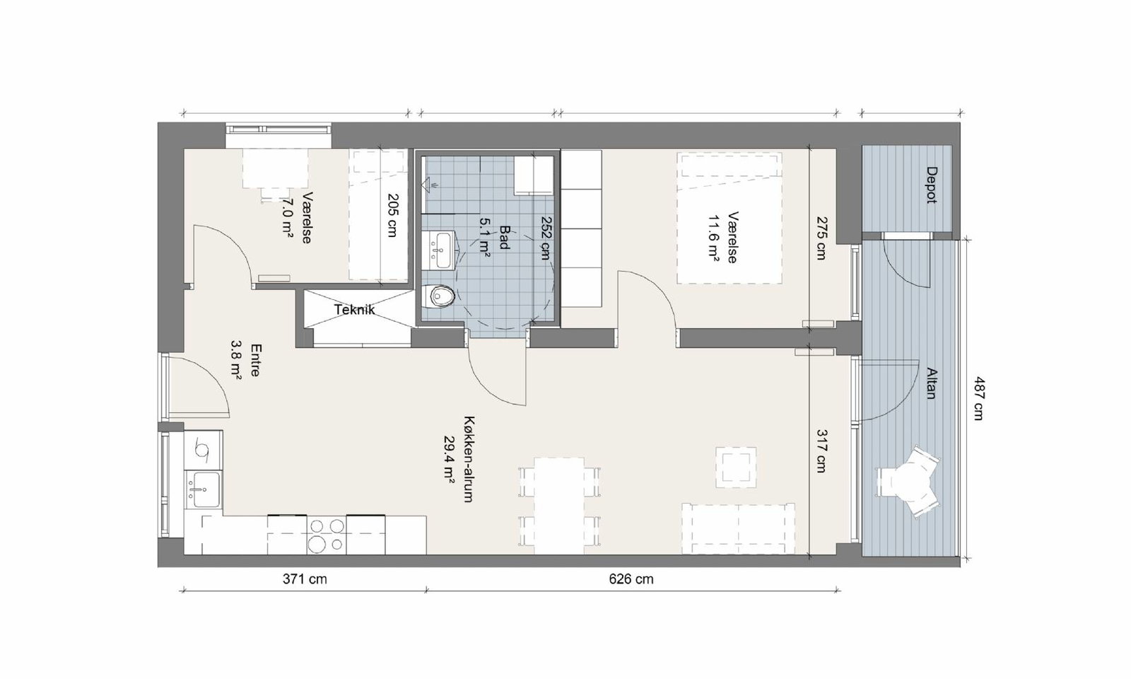 3-room apartment in Holbæk image 6