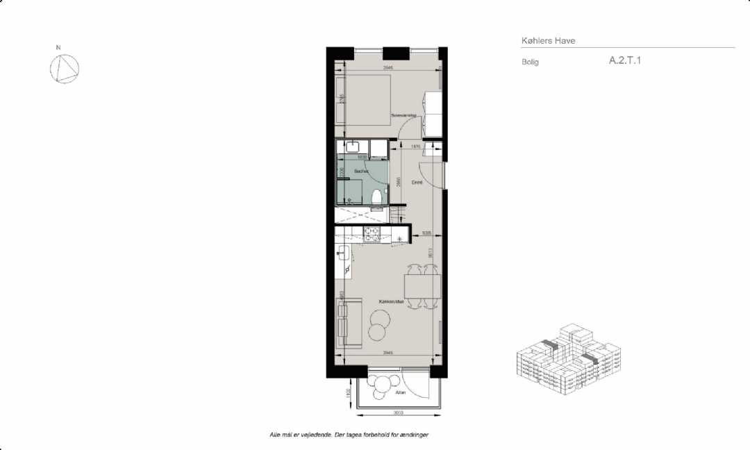 2-room apartment in København SV image 2