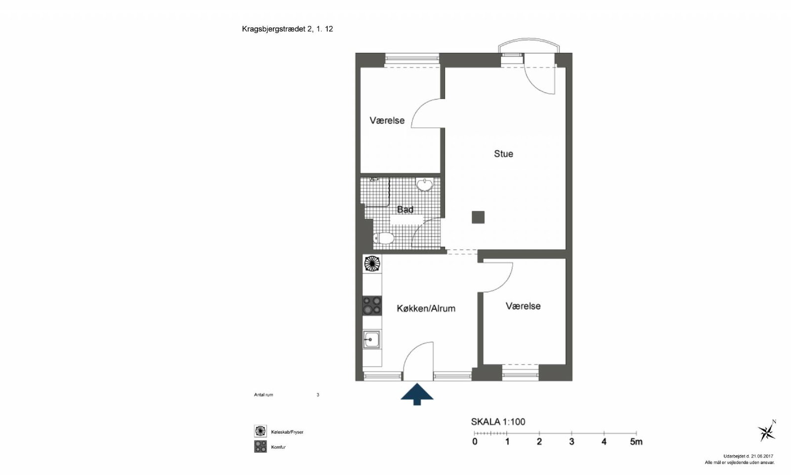 Kragsbjergstrædet 2, 1. 12, Kragsbjergstrædet 2-18 billede 6