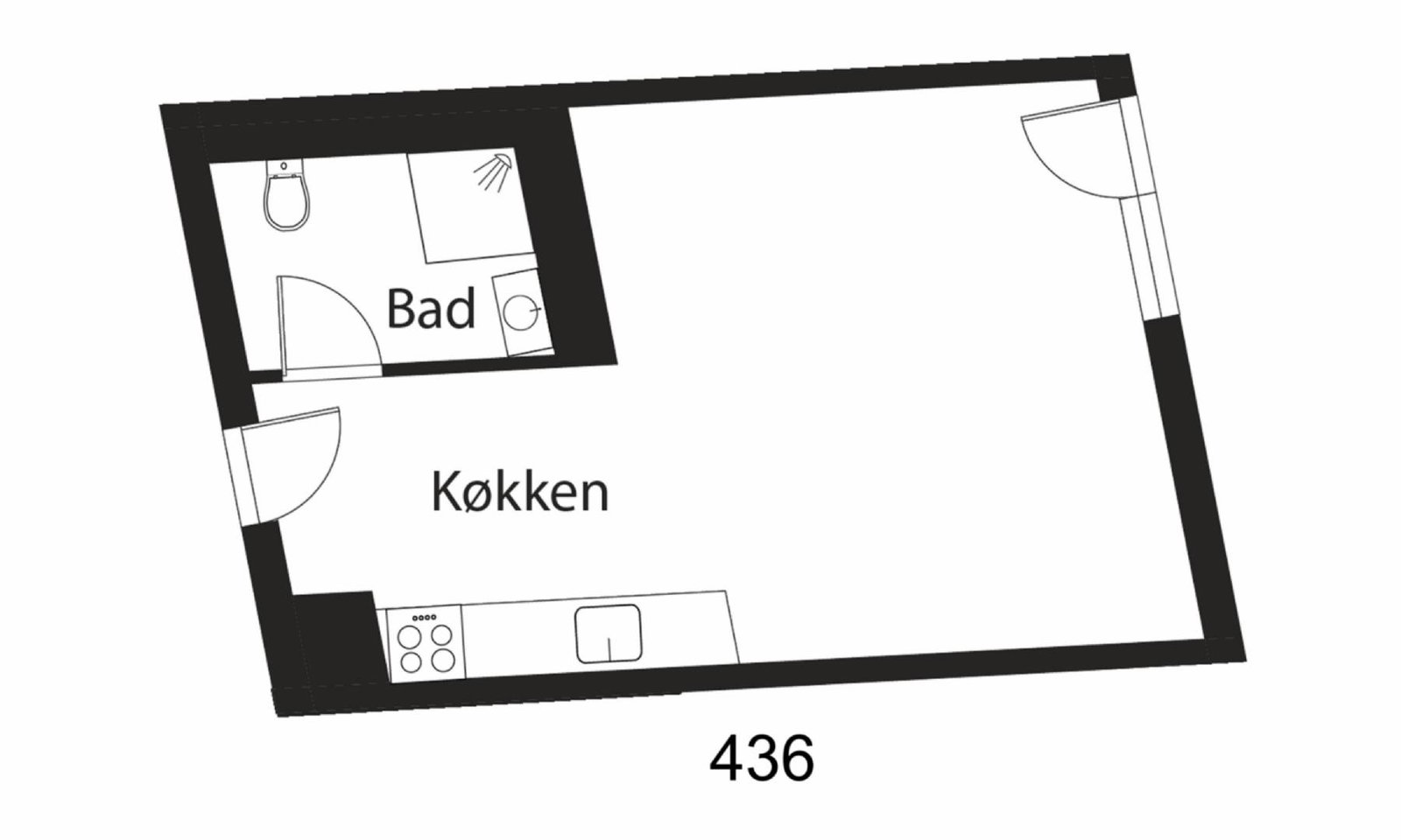 1-room apartment in København NV image 6