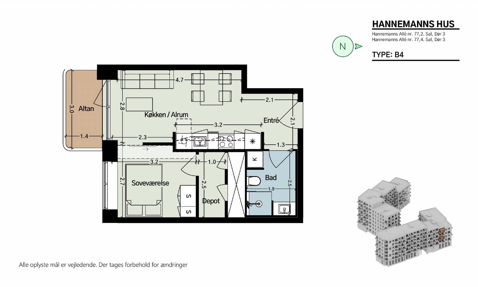 Hannemanns Allé 77, 4. 3, Hannemanns Hus billede 6