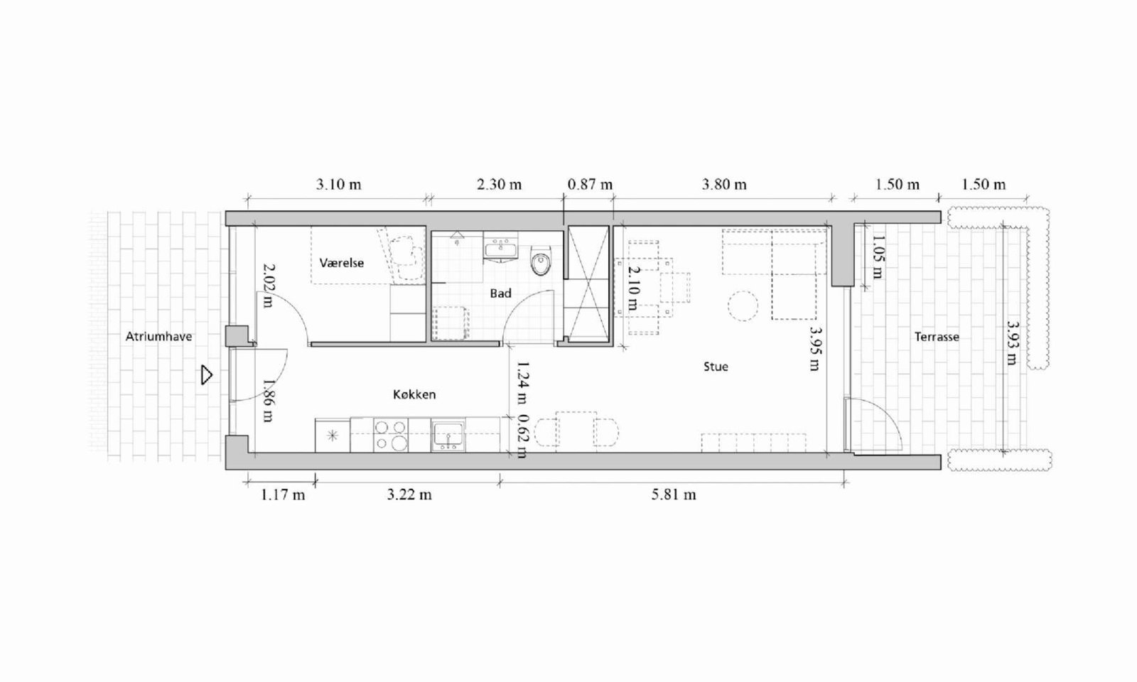 2-room apartment in Næstved image 6