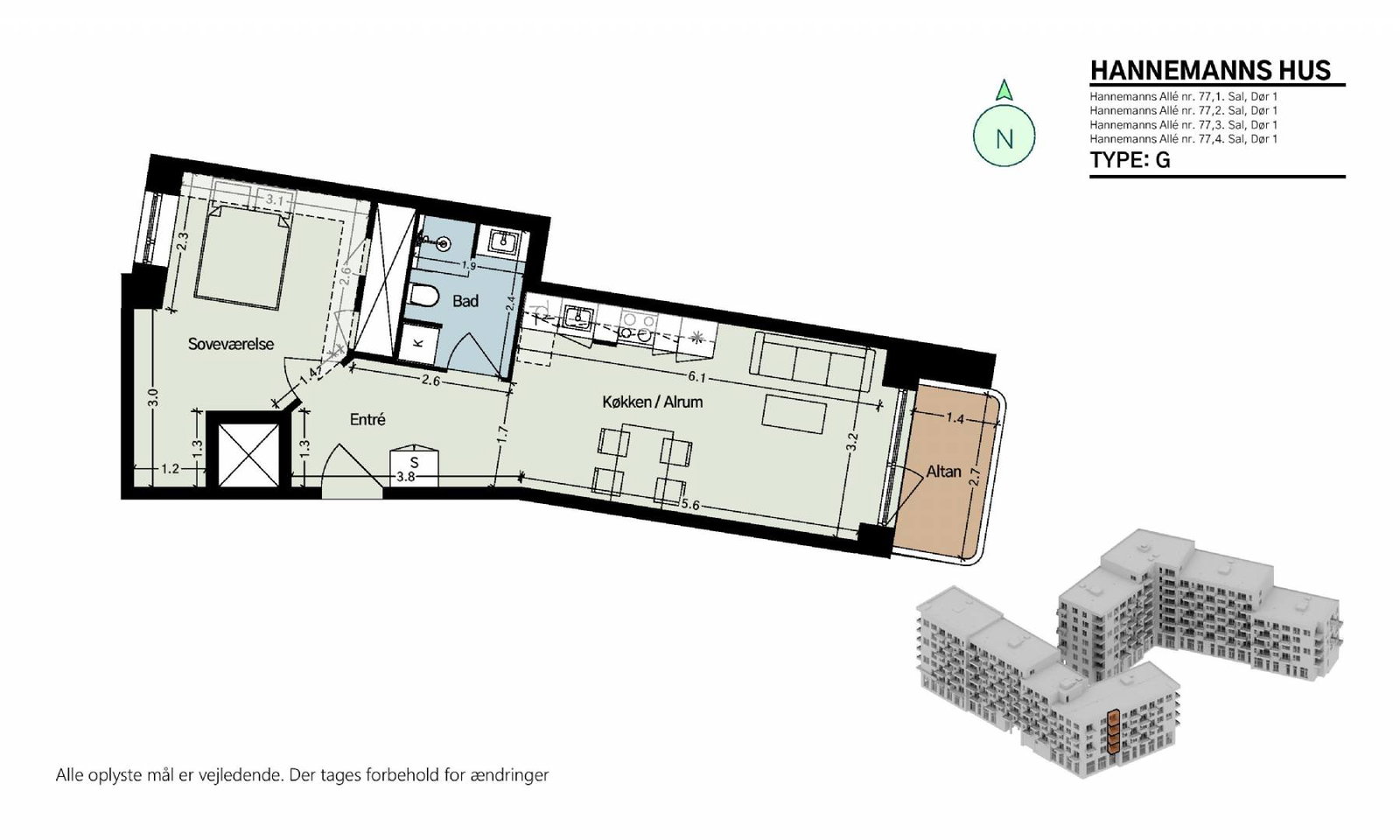 Hannemanns Allé 77, 1. 1, Hannemanns Hus billede 6