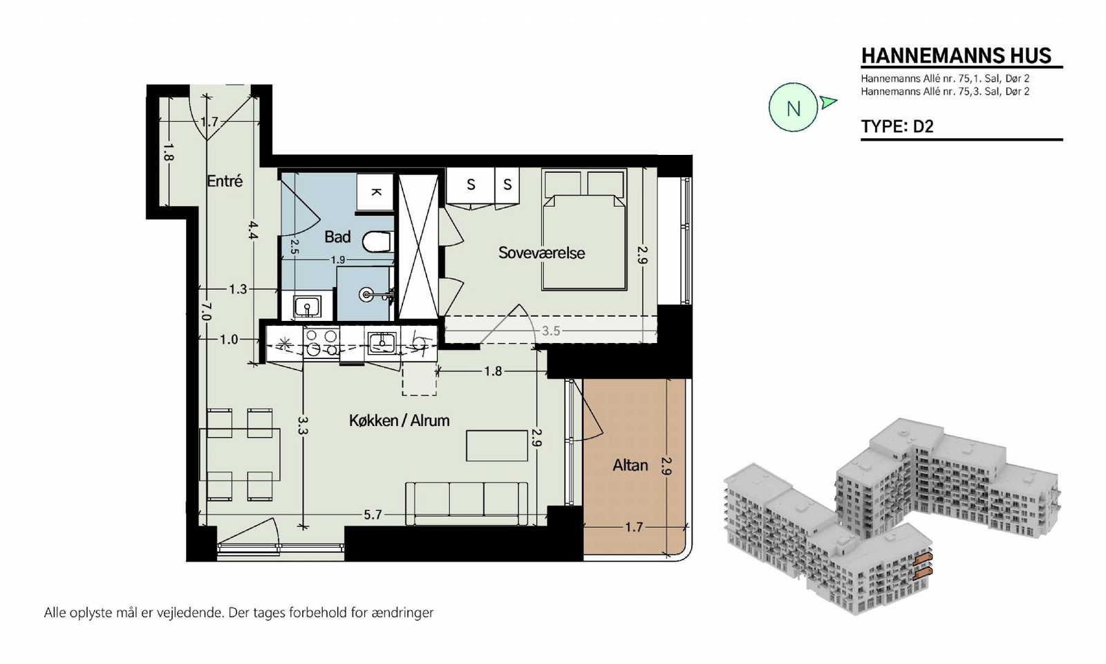 Hannemanns Allé 75, 3. 2, Hannemanns Hus billede 6