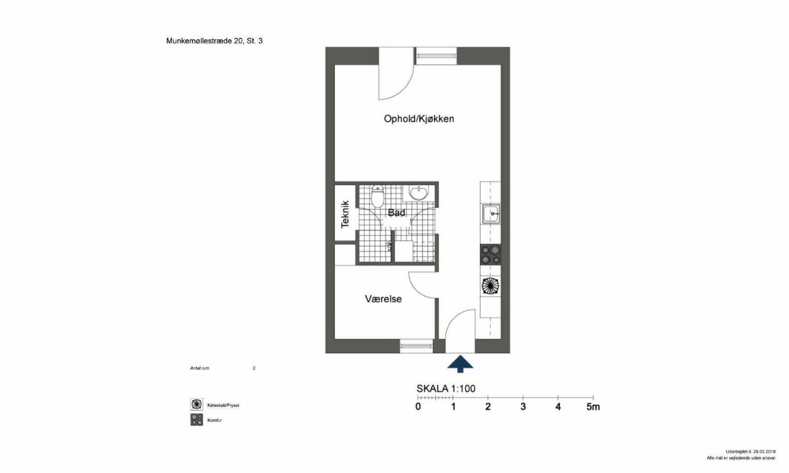 2-room apartment in Odense image 6