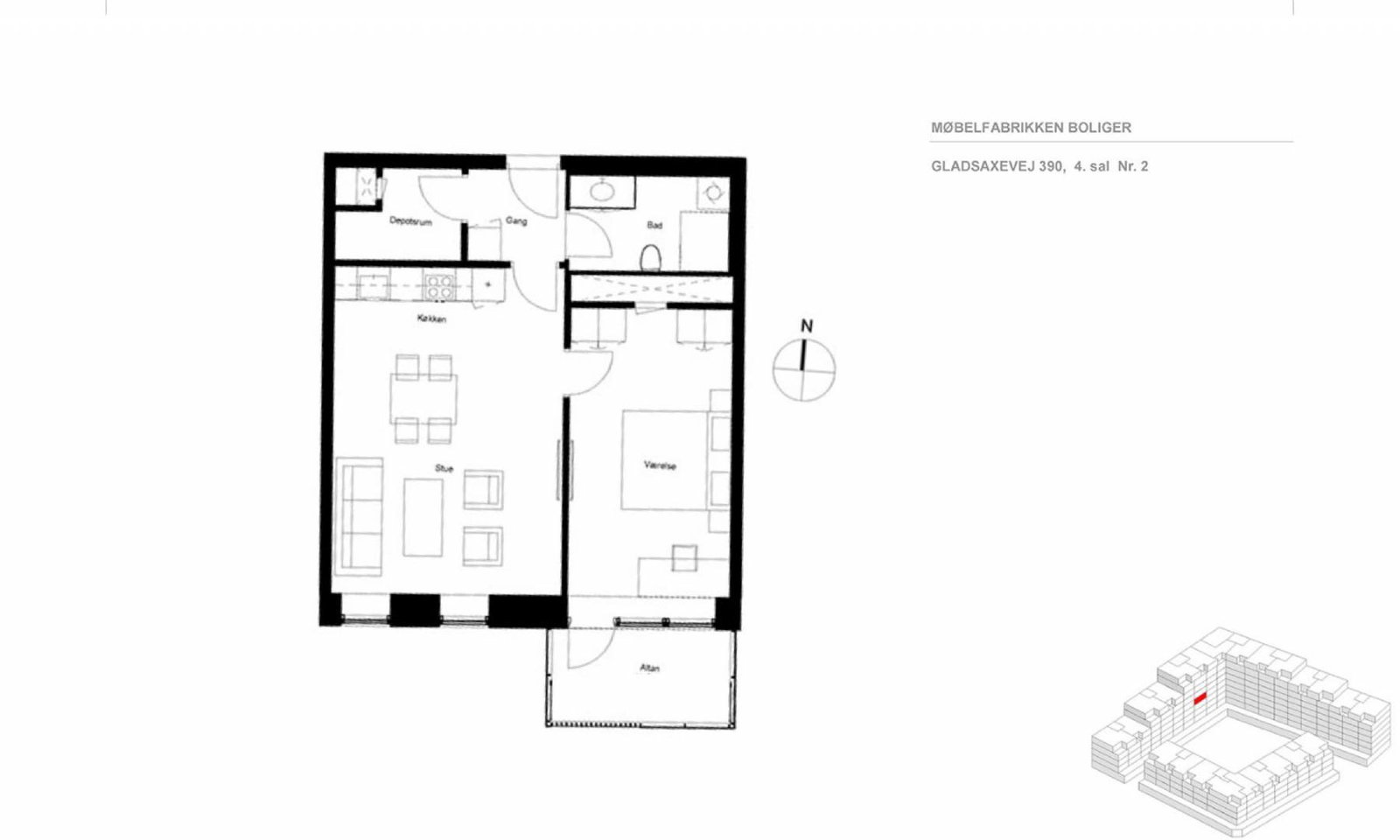 2-room apartment in Søborg image 6
