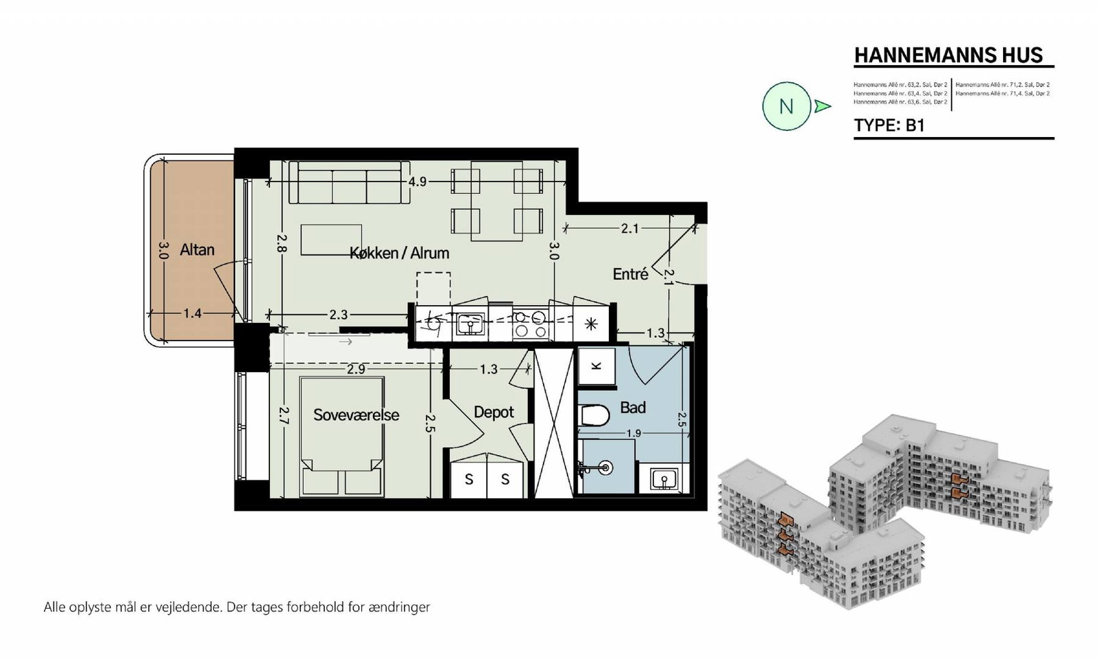 Hannemanns Allé 63, 2. 2, Hannemanns Hus billede 6