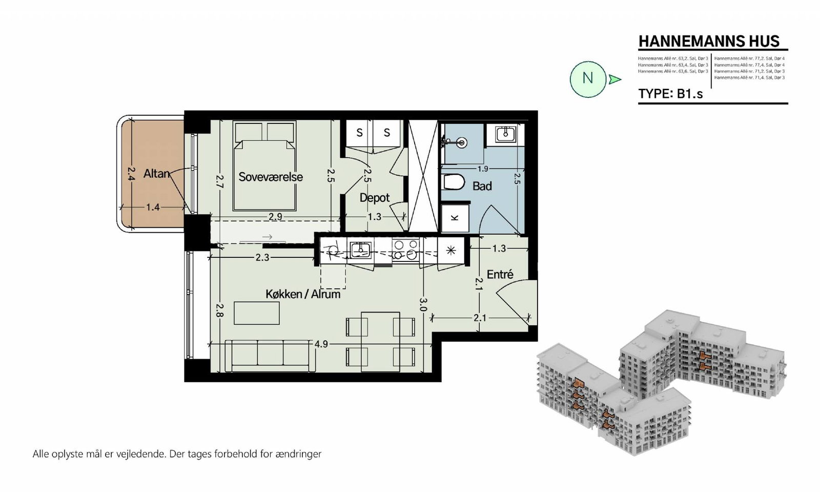 Hannemanns Allé 77, 2. 4, Hannemanns Hus billede 6