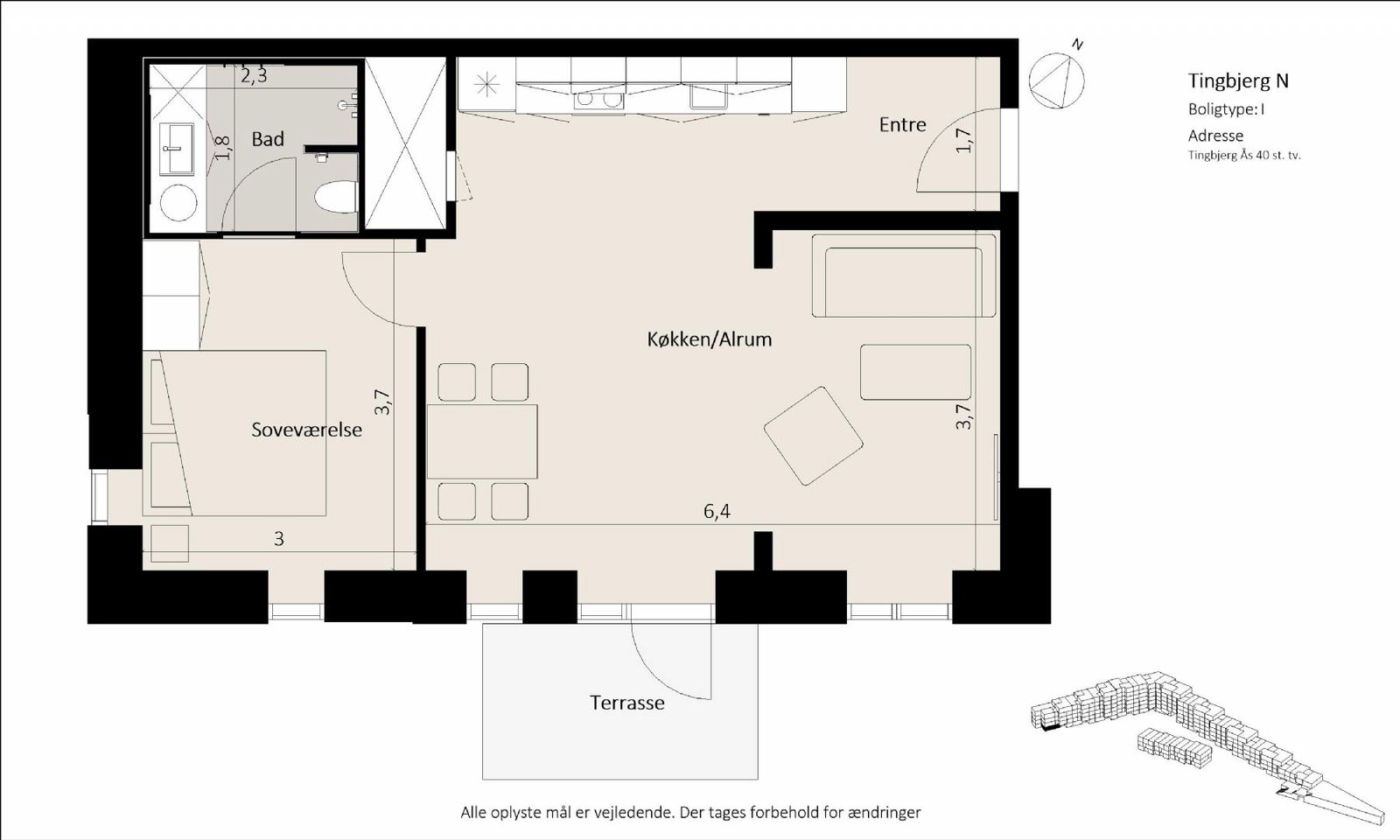2-room apartment in Brønshøj image 6