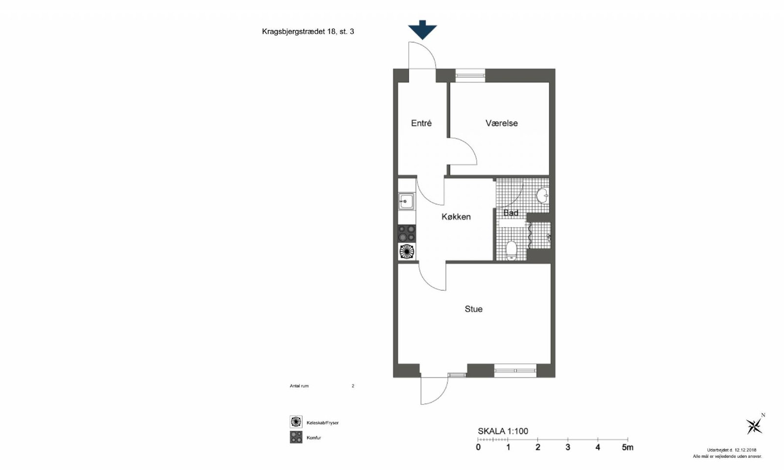 2-room apartment in Odense image 6