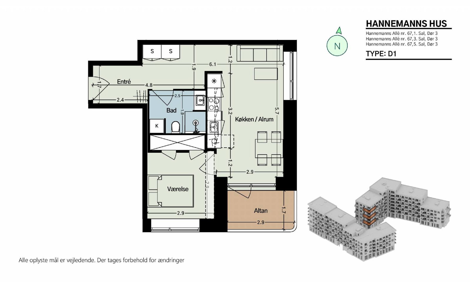 Hannemanns Allé 67, 1. 3, Hannemanns Hus billede 6