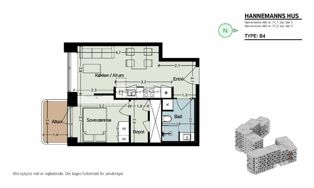 Hannemanns Allé 77, 3. 3, Hannemanns Hus billede 3