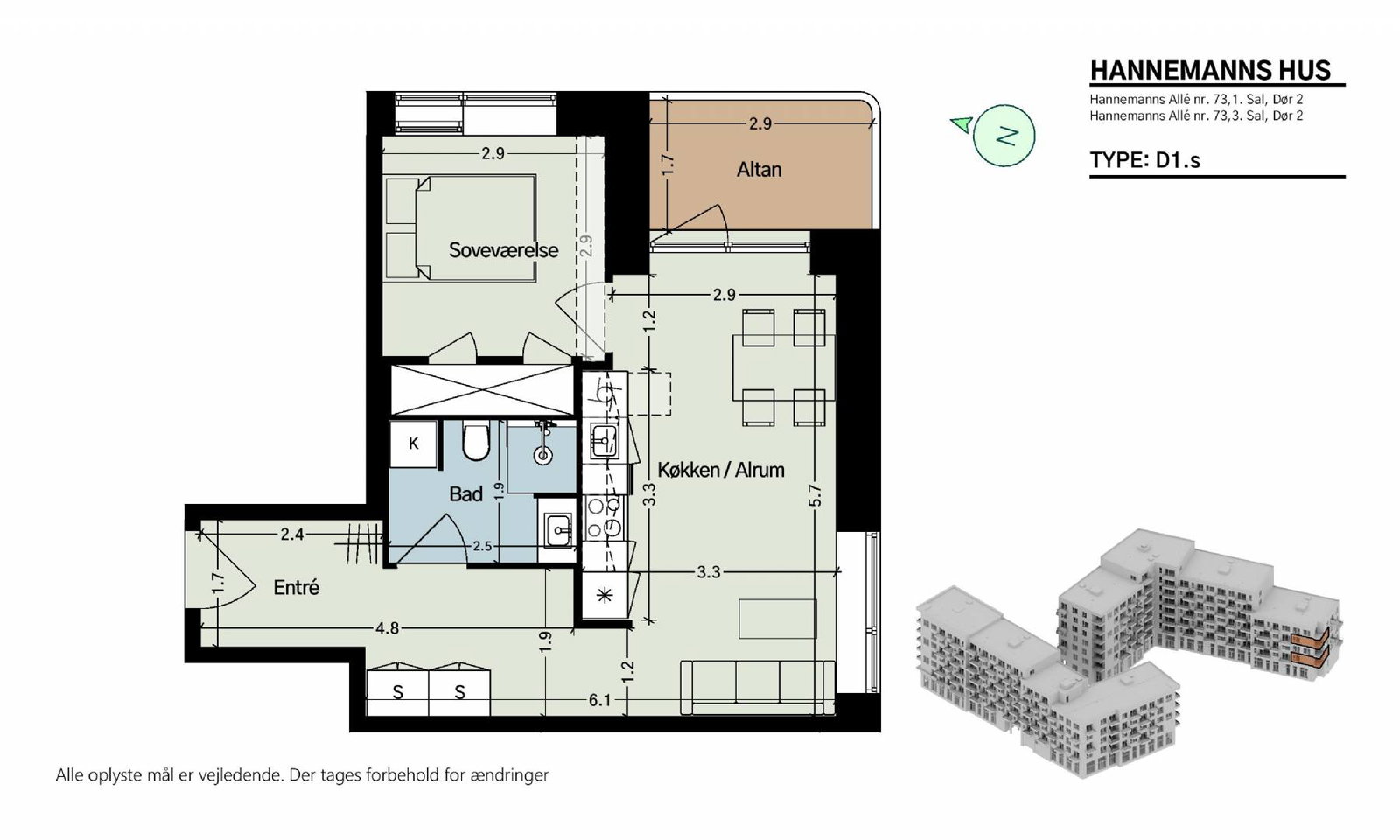 Hannemanns Allé 73, 3. 2, Hannemanns Hus billede 6