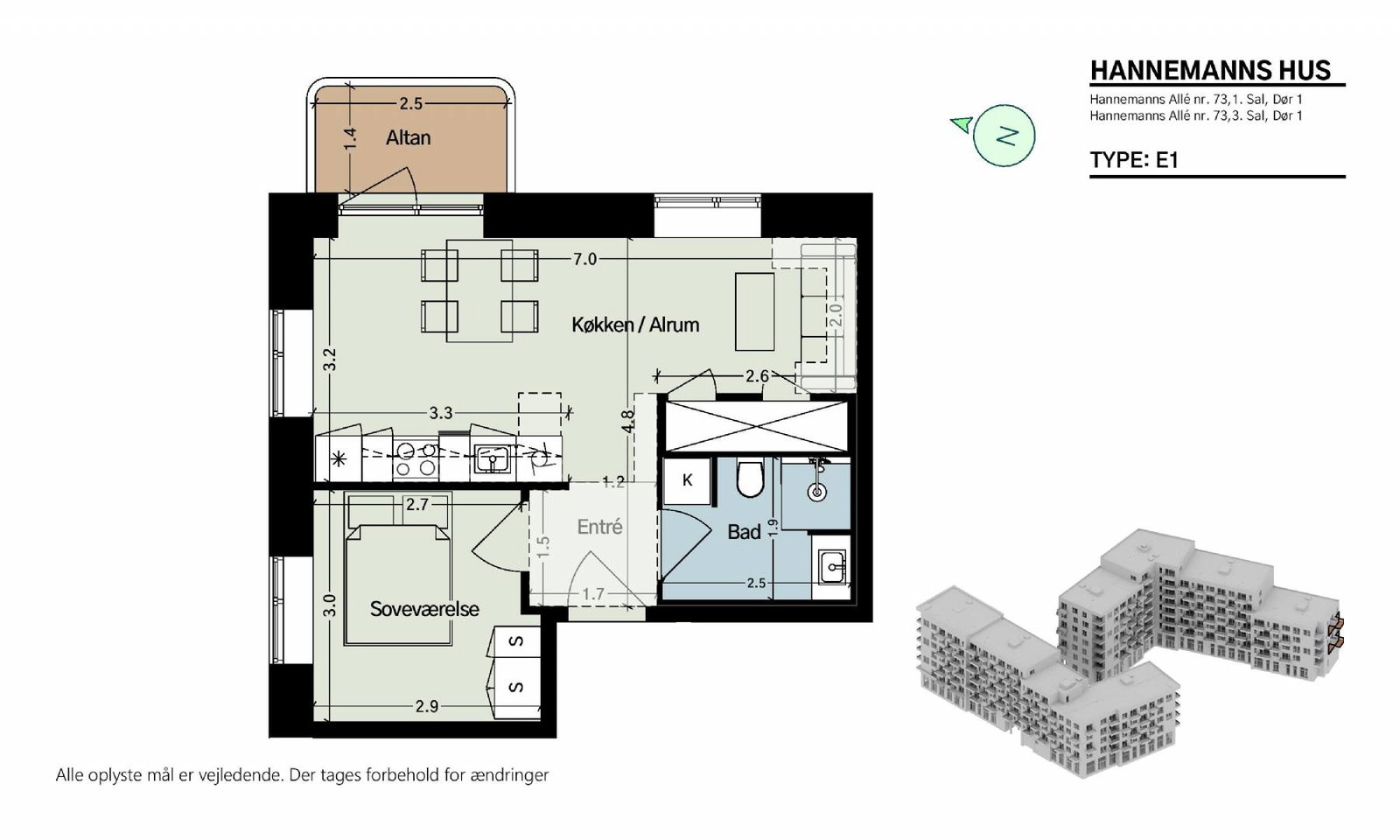 Hannemanns Allé 73, 1. 1, Hannemanns Hus billede 6