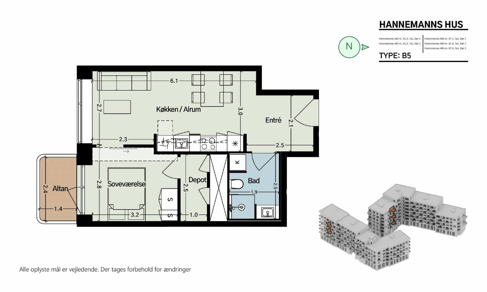 Hannemanns Allé 67, 6. 2, Hannemanns Hus billede 6