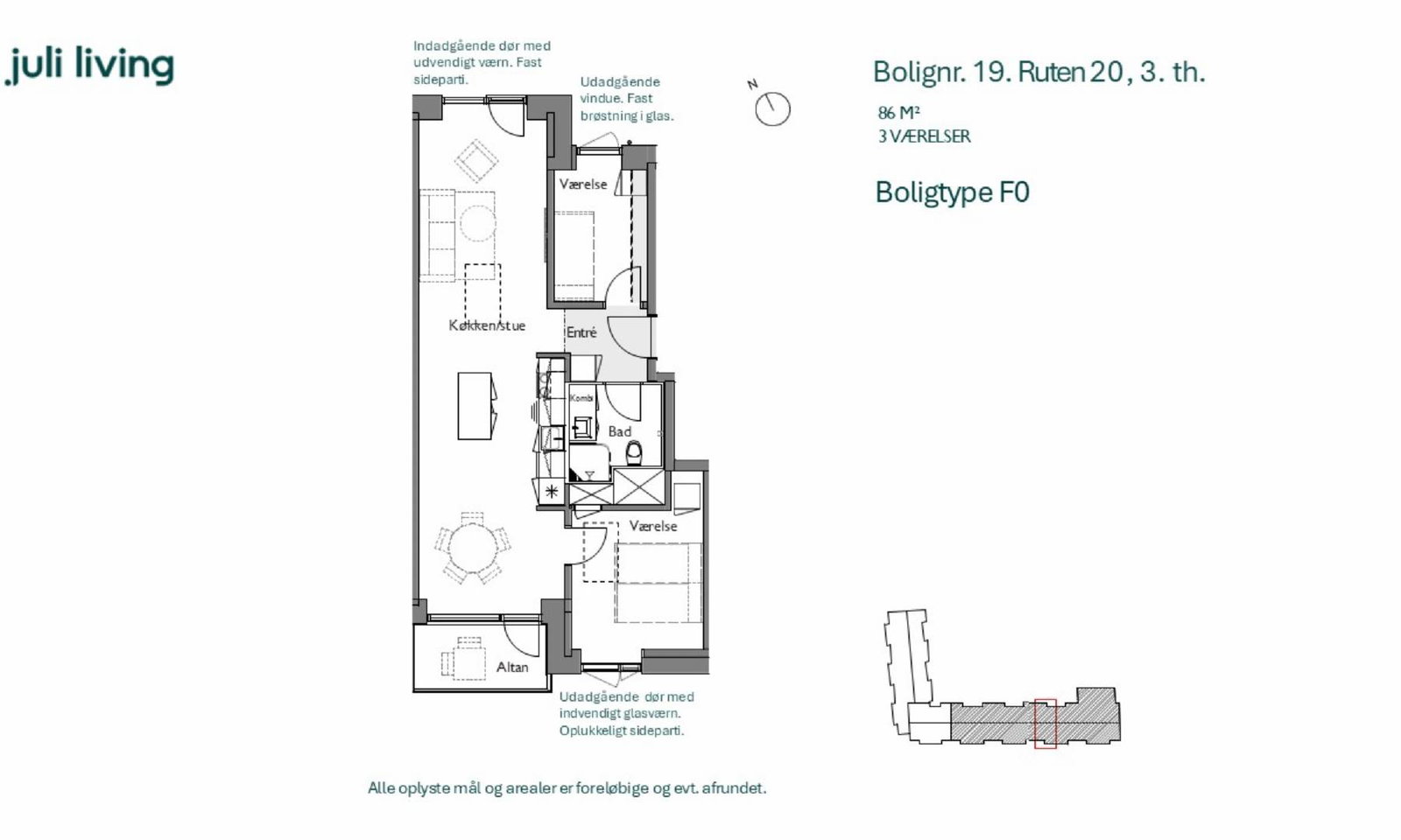 Ruten, Fløjhusene III, Familieboligerne billede 6