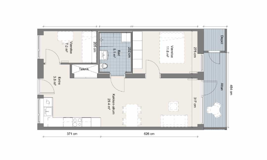 3-room apartment in Holbæk image 3