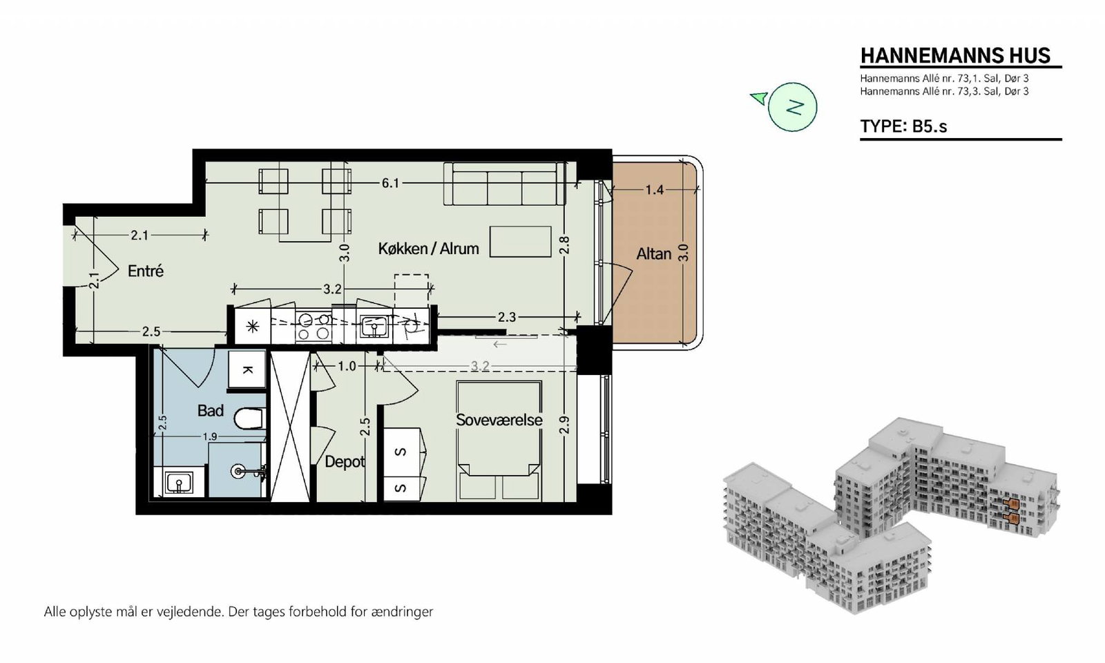 Hannemanns Allé 73, 3. 3, Hannemanns Hus billede 6
