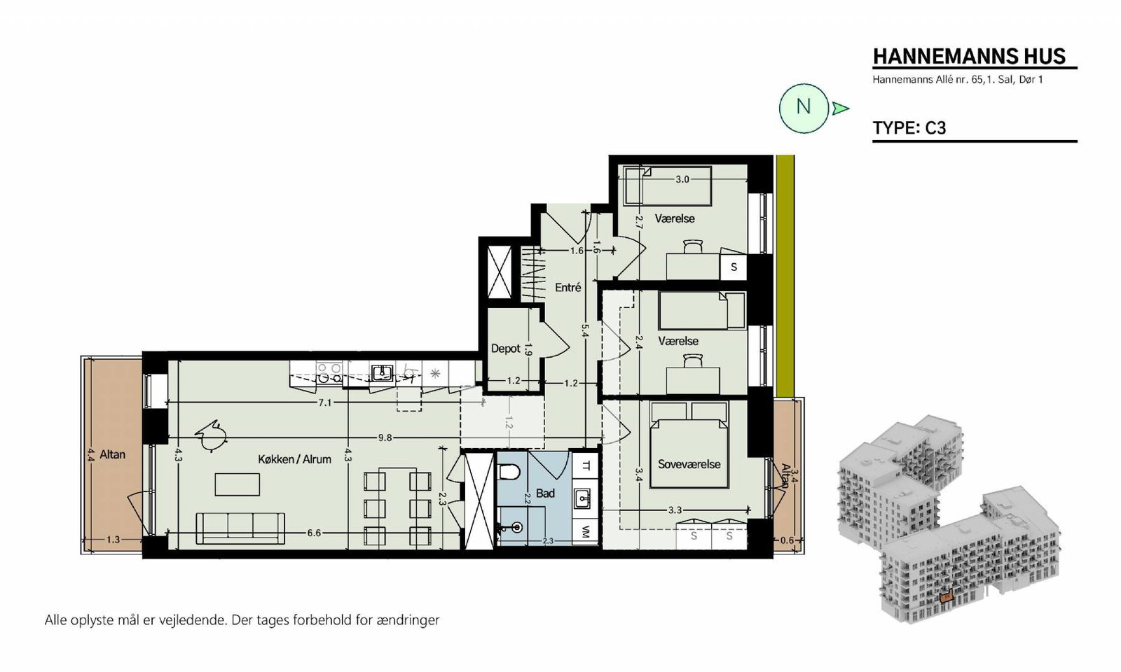 Hannemanns Allé 65, 1. 1, Hannemanns Hus billede 6