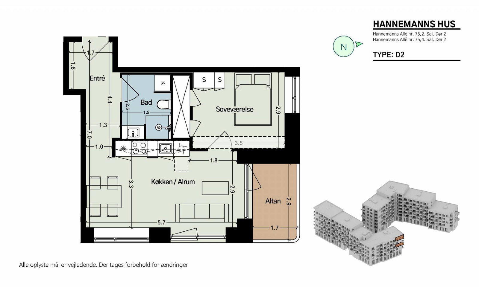 Hannemanns Allé 75, 4. 2, Hannemanns Hus billede 6