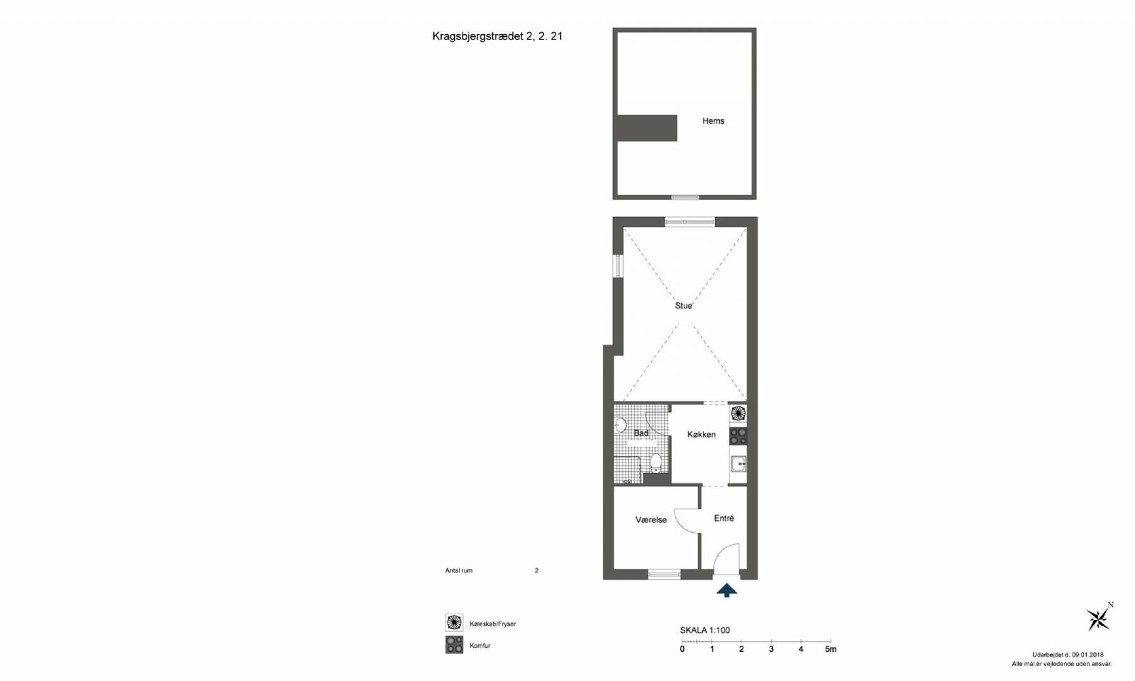 2-room apartment in Odense image 6